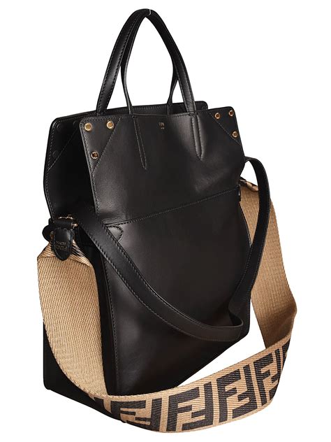 fendi flipbag black|Fendi flip shopper.